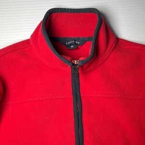 Lands' End Vibrant Red Fleece Jacket